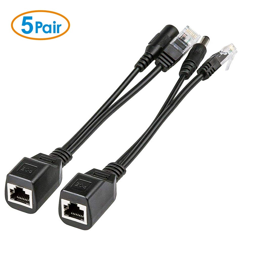 PoE Injector - 12V 12W + PoE Splitter