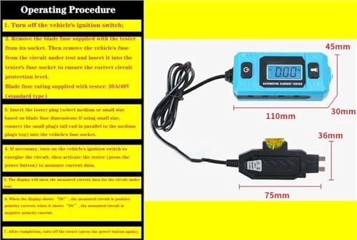 Automotive Circuit Fault Probe Tester - 20A 48VDC