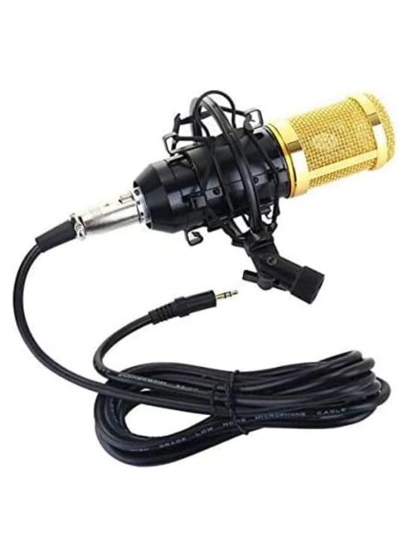 Condenser Microphone + V8S Live Sound Card Wireless+USB+3.5mm-Mini-Jack Microphone