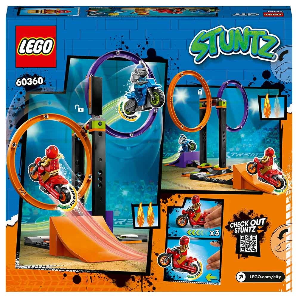 City Stuntz Spinning Stunt Challenge (60360) - red 6+