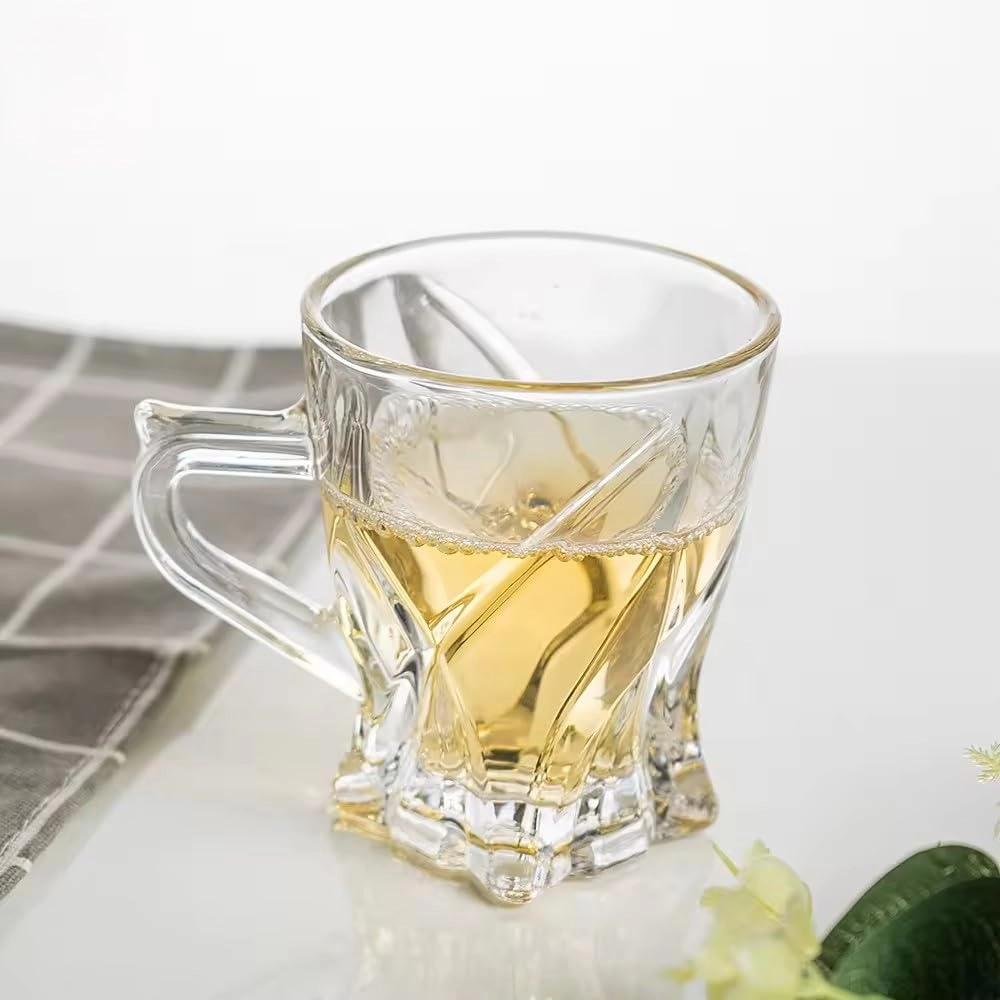 INOVIQUE Aurora Glass Tea and Coffee Cup - 6 pcs - 140 ml