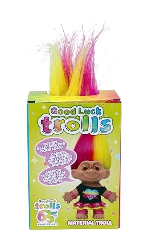 Good Luck Trolls Doll - 4" 80's Glam Fusion Rainbow