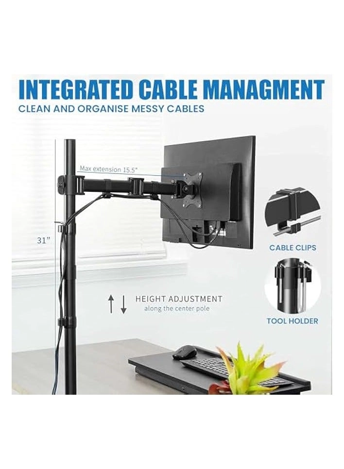 Single Monitor Desk Mount - 1 32 Inch
