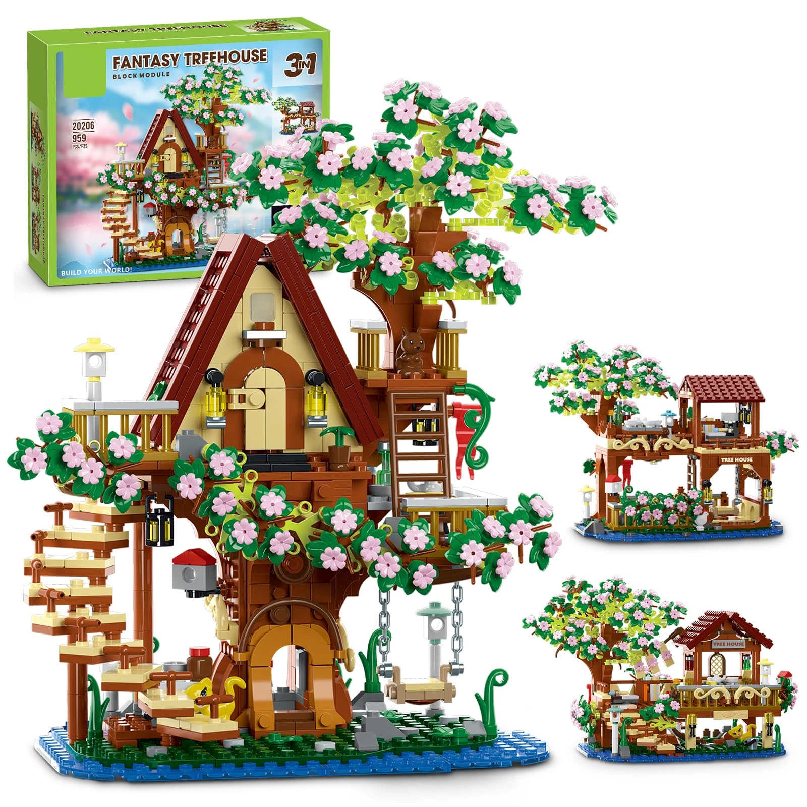 Finger Rock Cherry Blossom Tree House - 959 pcs