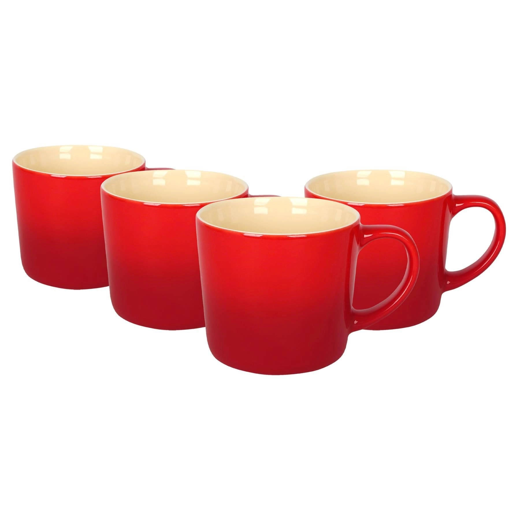 Argon Tableware Ombre Coffee Mug - 4 pcs - New Bone China 330 ml