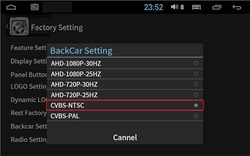 Rear View Camera Fisheye - Night vision Wired 1080P