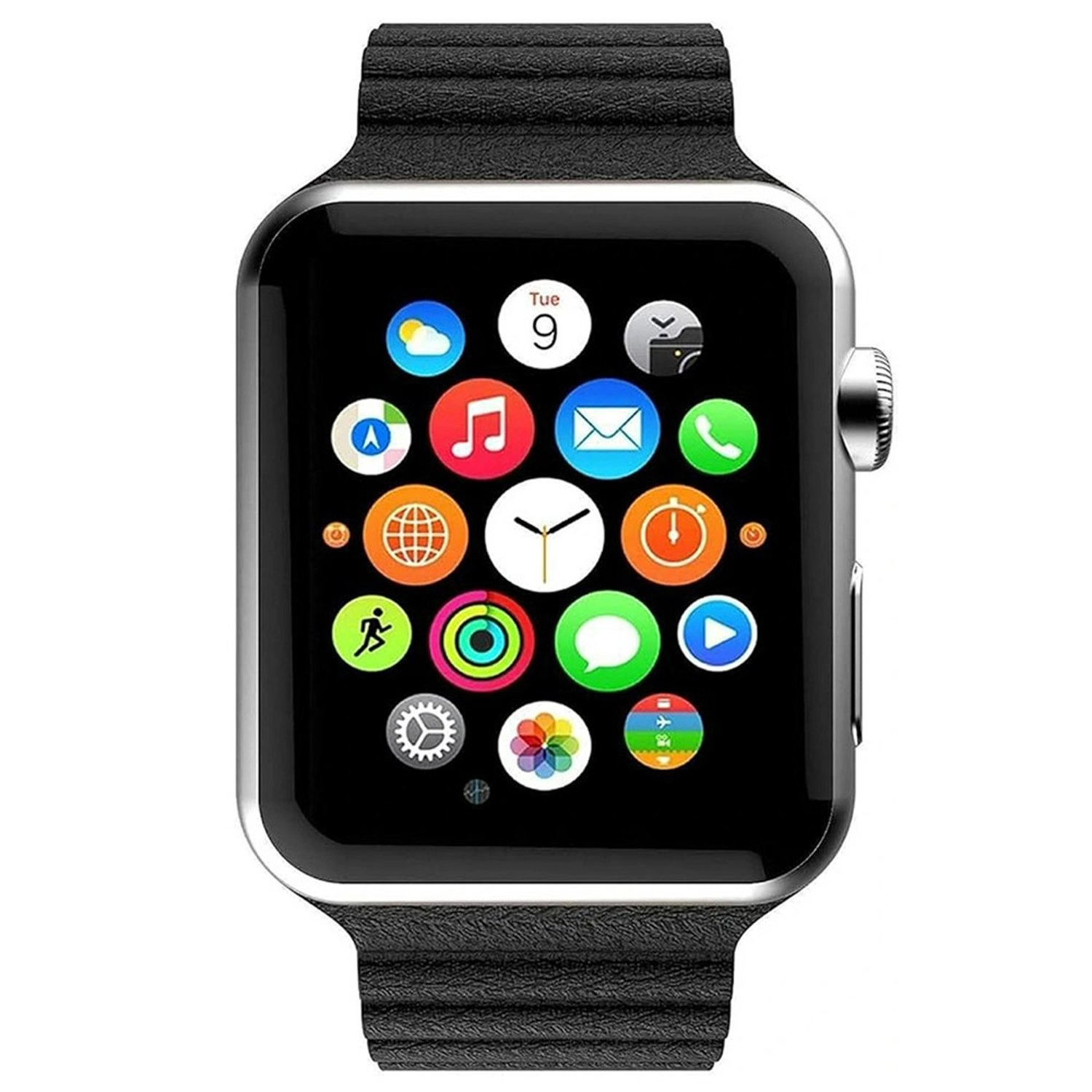 Leather Magnetic Link Watch Band for Apple Watch - 44/45mm