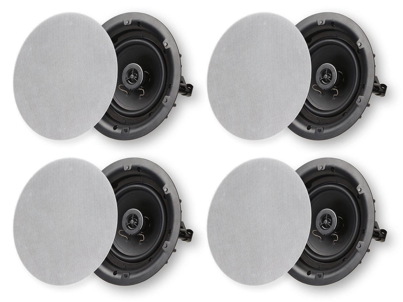 Micca 6.5" 2-Way in Ceiling or Wall Round Speakers - 60 Watts Pack