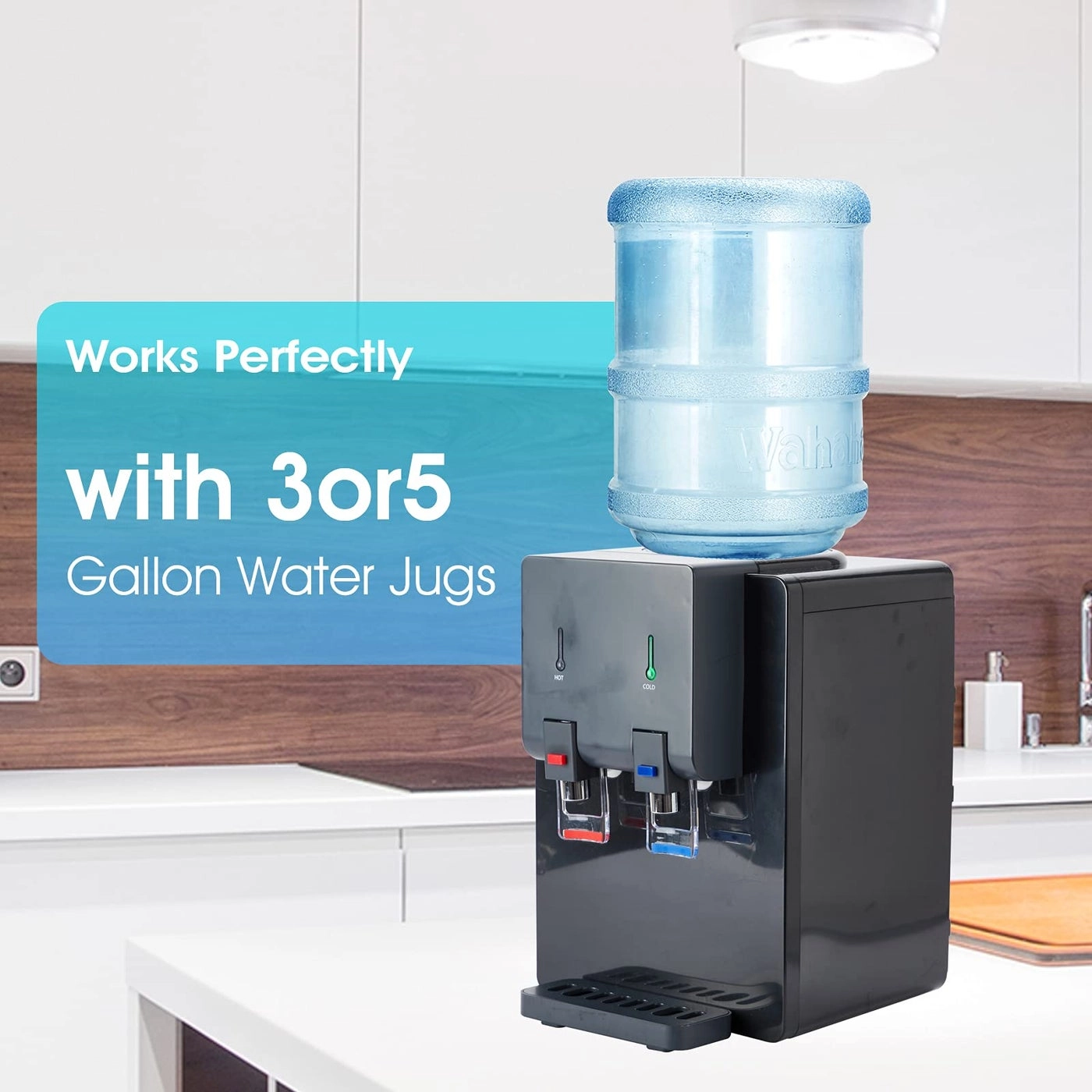 Countertop Water Cooler Dispenser - 3 or 5 Gallon