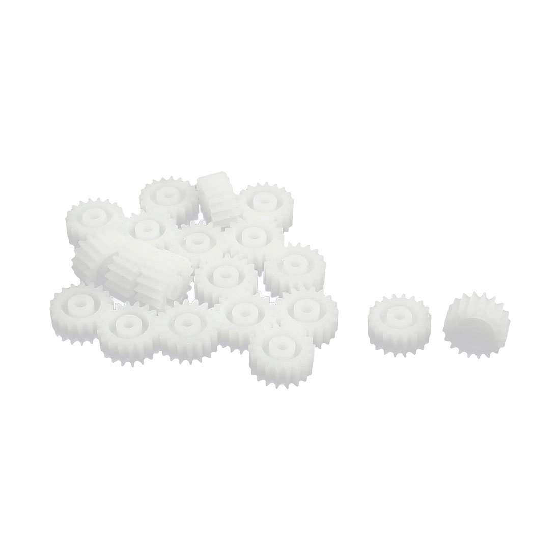 SourcingMap Motor Spindle Gear - 10mm x 2mm 18 Teeth 20 Pcs