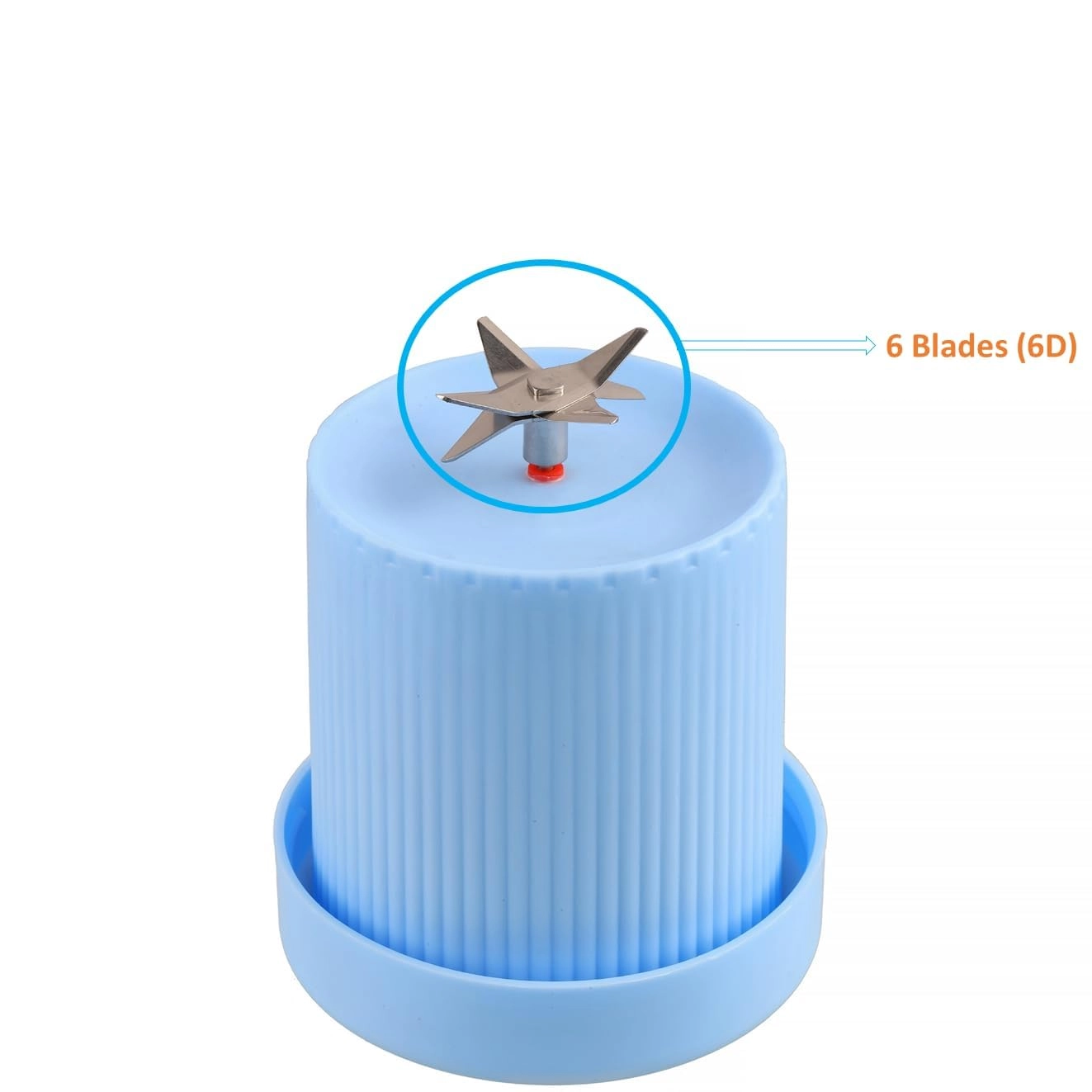 6 Blade Juicer Blender - 450 ML USB Portable