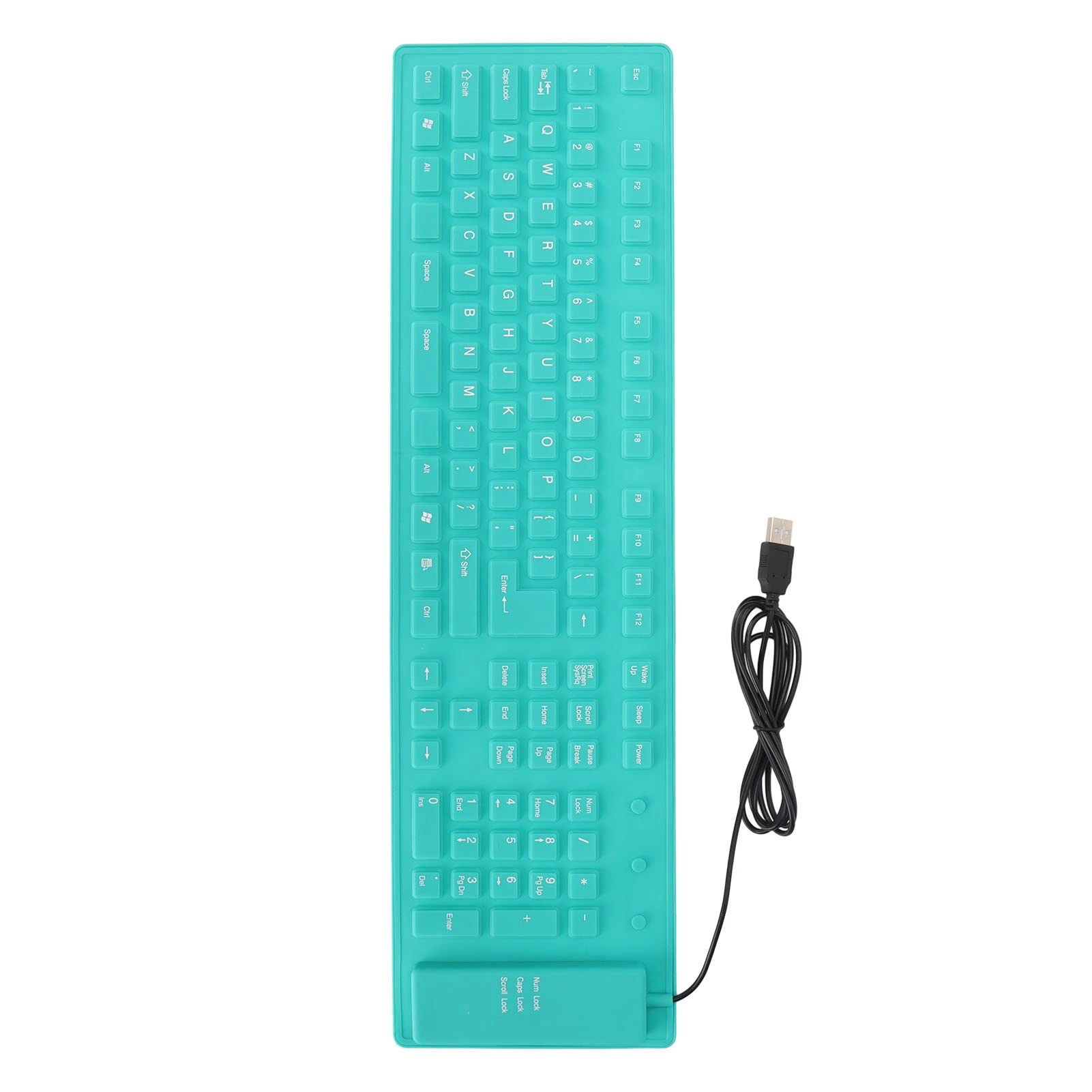 Dpofirs Foldable Silicone Keyboard - Wired