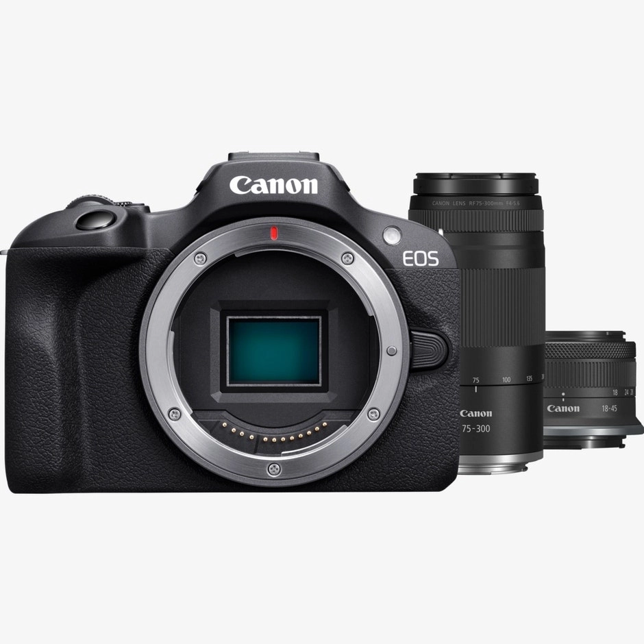 Canon EOS R100 + RF-S 18-45mm IS STM + RF 75-300mm F4-5.6