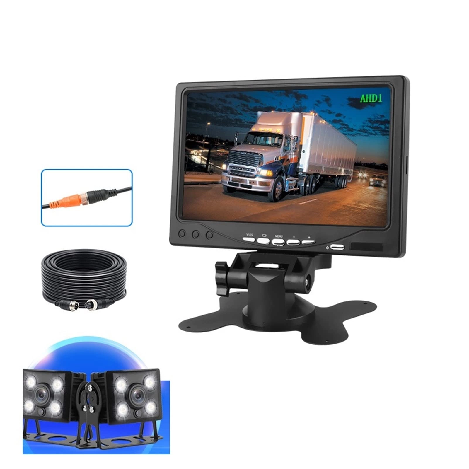 LIOKM 7 Inch AHD 1080P Car Rear View Monitor - Night vision Wireless