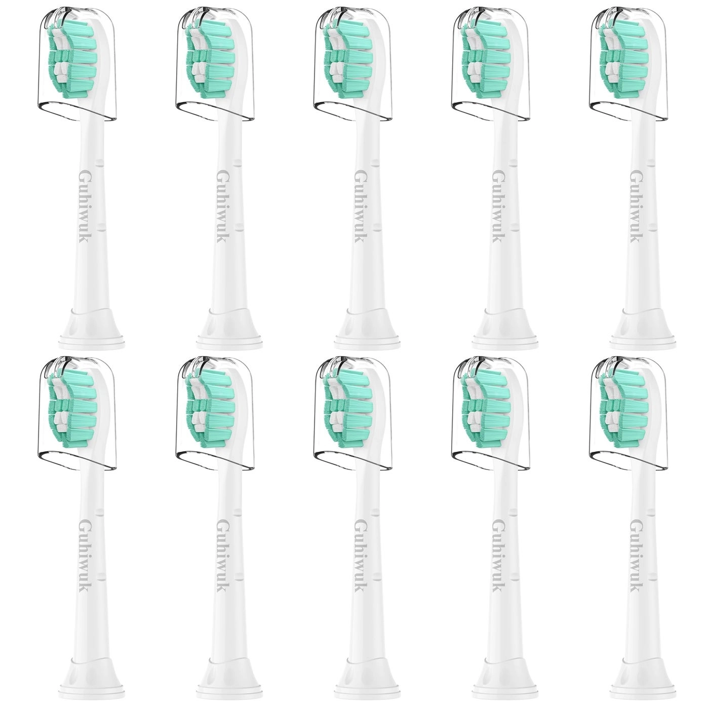 Guhiwuk Toothbrush Heads - 10 Pack