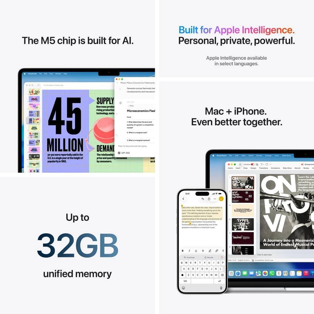 MacBook Air 2026 - 15.3'' M5 16GB Unified Memory 1TB SSD