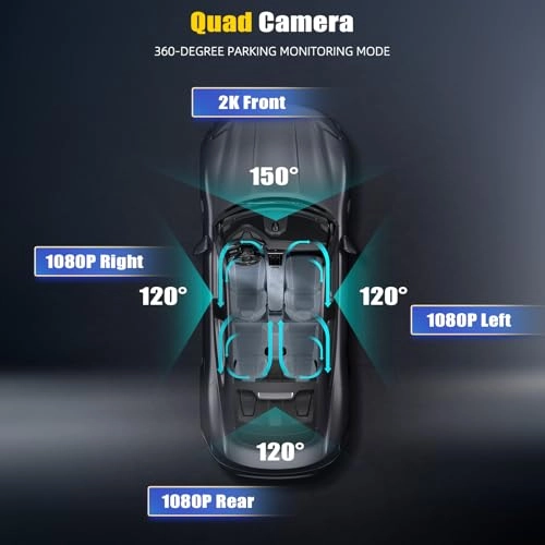 2K WiFi Car Dash Cam - 2K