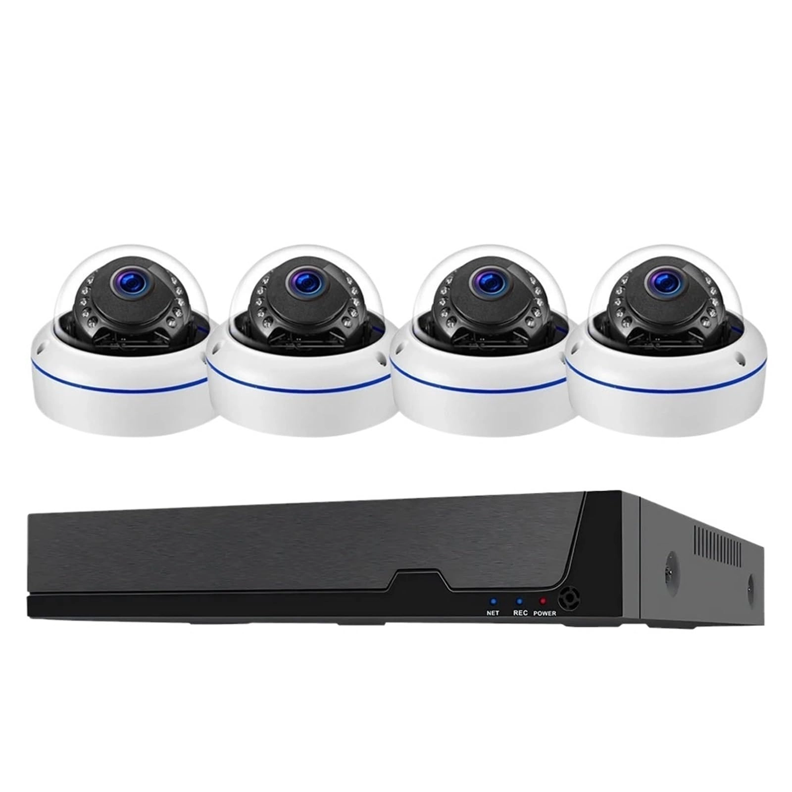 LIOKM Surveillance Camera System - 4PCS 8 Channel 8MP