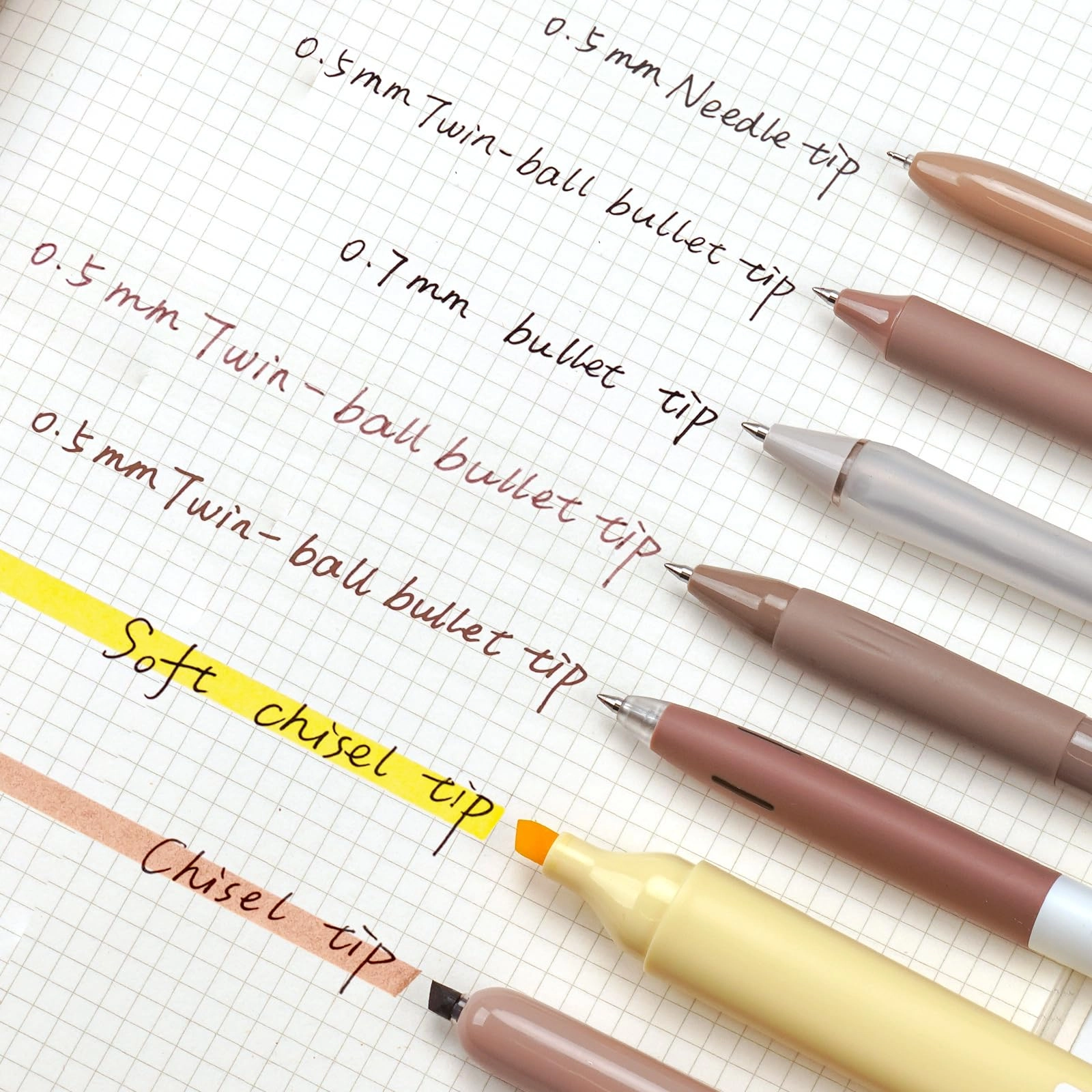 Gel Pens - 7ct 0.5mm