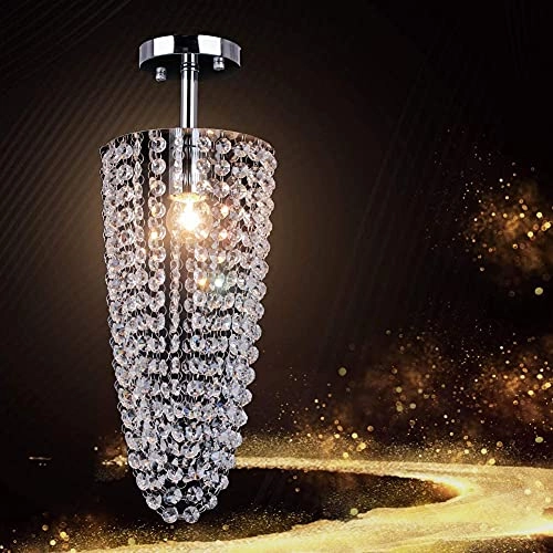 Crystal Chandelier - 1 Light K9 crystal