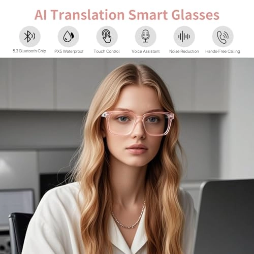 Bluetooth Audio Smart Glasses - Clear Lens Open-ear Remote Shooting