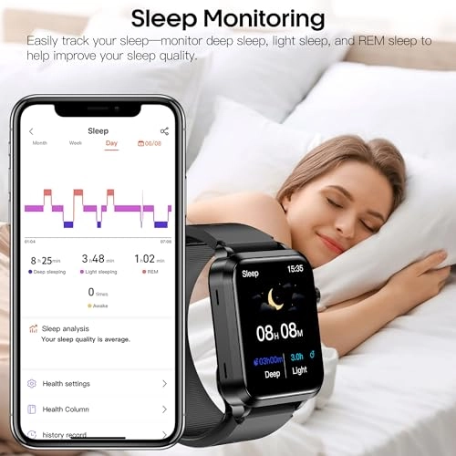 BP1 - 1.92" IPS Color Screen Air Bag Air Cuff 24/7 Heart Rate