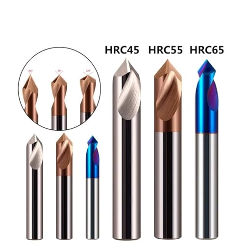 120 Degree Countersink Chamfer Drill Bits - Carbide Hrc45 1.0 Count 4x50(120 Degree)