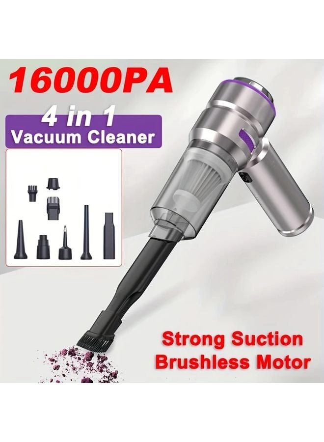 4-in-1 Wireless Handheld Vacuum Cleaner - 2000mAh