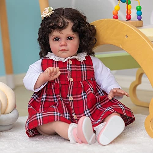 Maggi Reborn Baby Doll - 24 inches 60 cm African American Indian