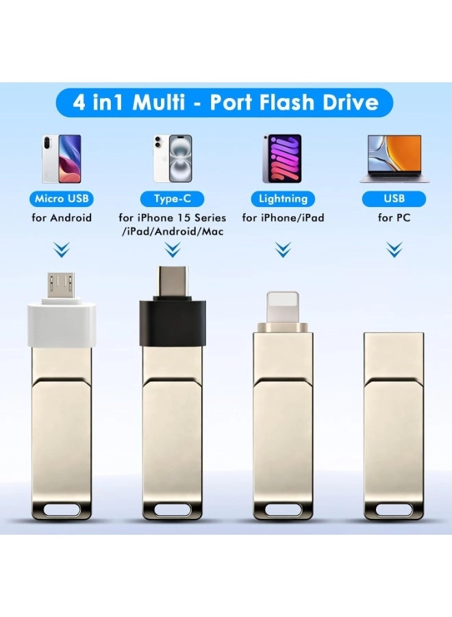 USB Flash Drive - USB 3.0 USB-C Lightning Micro-USB USB-A 64GB