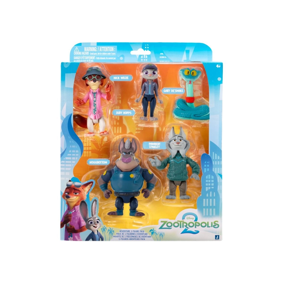 Judy Hopps + Nick Wilde + Gary De’Snake + Hoggbottom + Pawbert Lynxley - Zootropolis 2 - 5 pcs