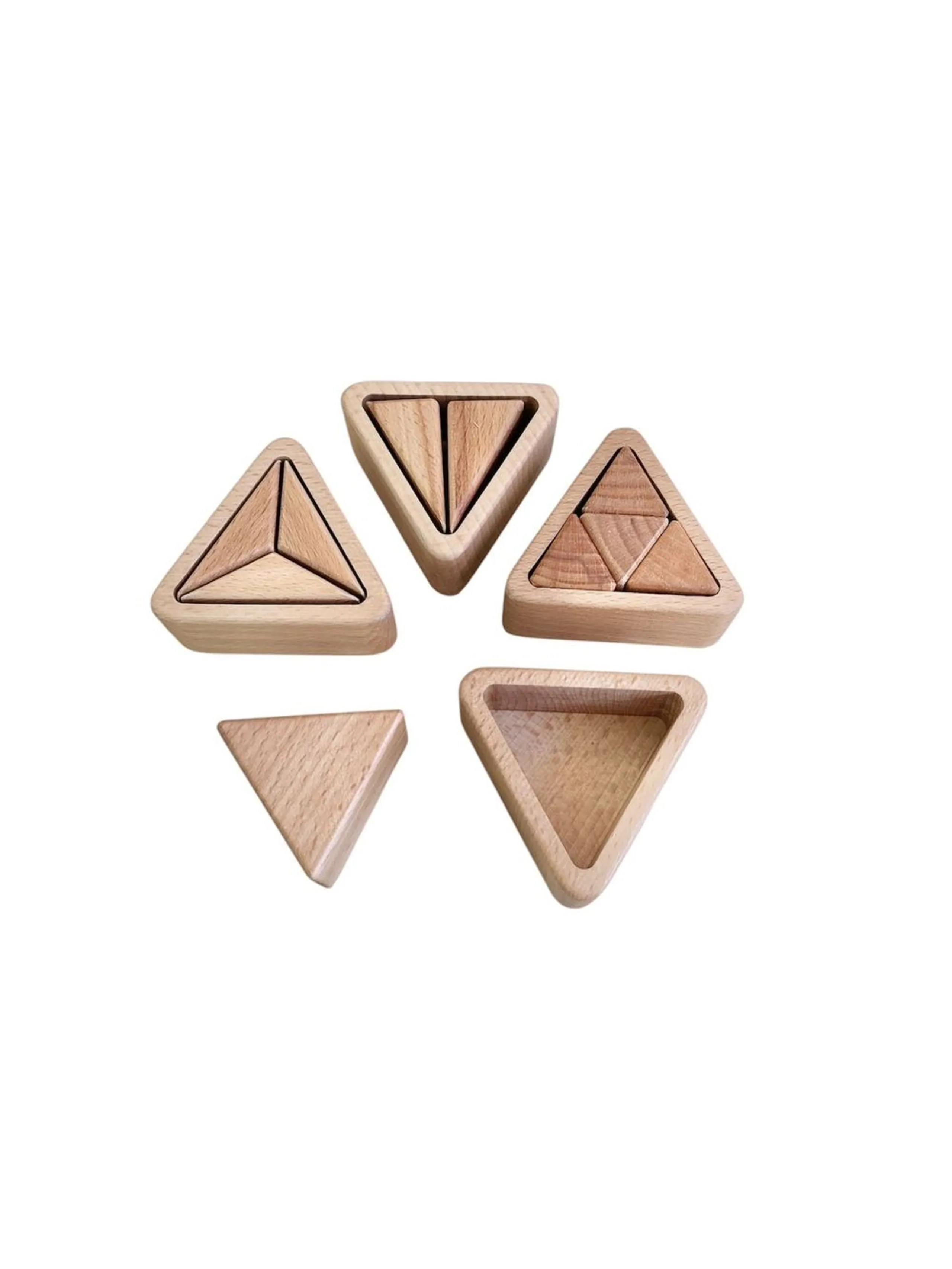 Fraction Cups Triangle - Suitable for 3 years and above 14 Pcs