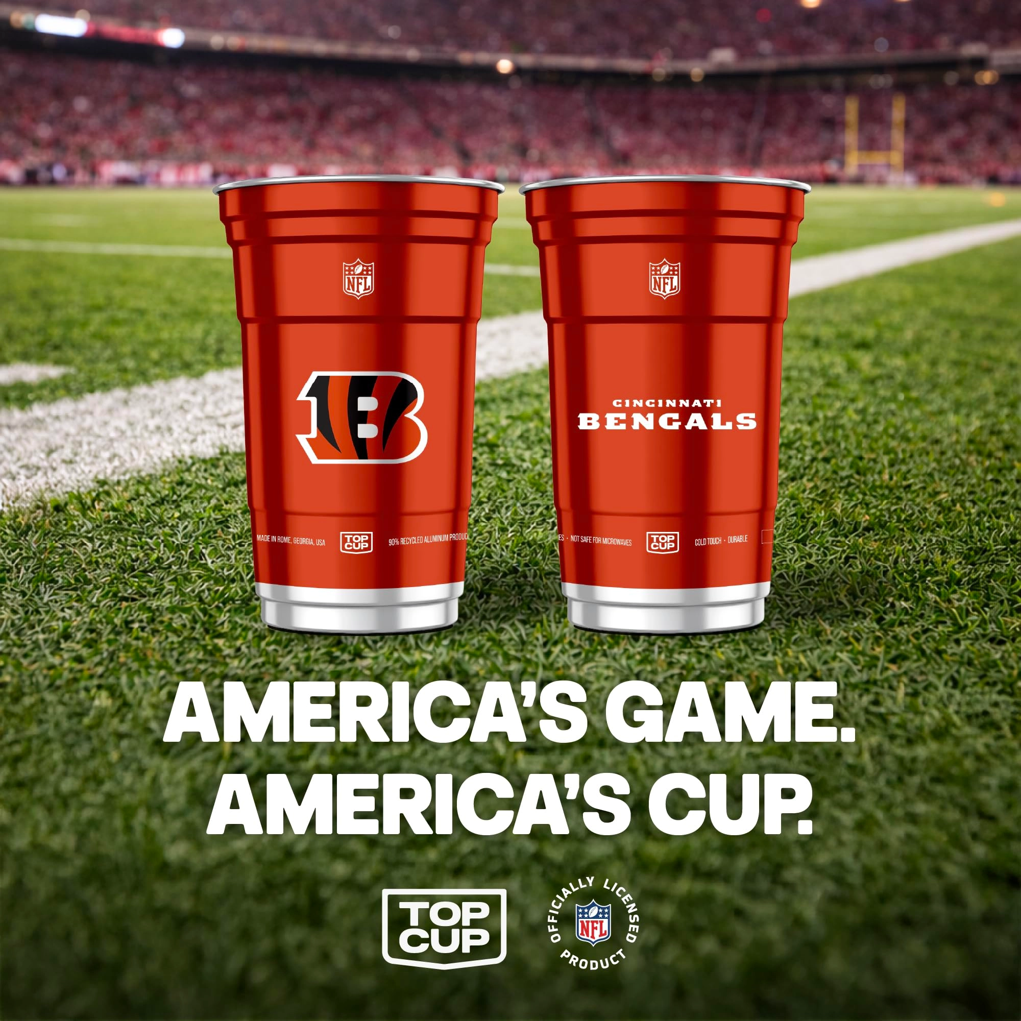 NFL Cincinnati Bengals Reusable Cup - 20 pcs
