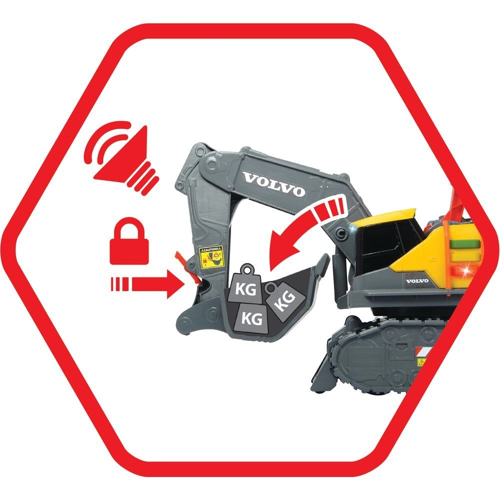 Volvo Weight Lift Excavator - 18 x 34 x 25 cm 3+