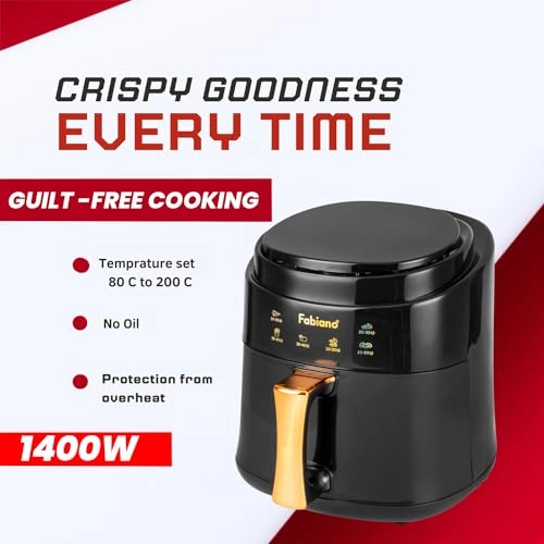 Digital Touch Control Airfryer FAB-777- BLACK
