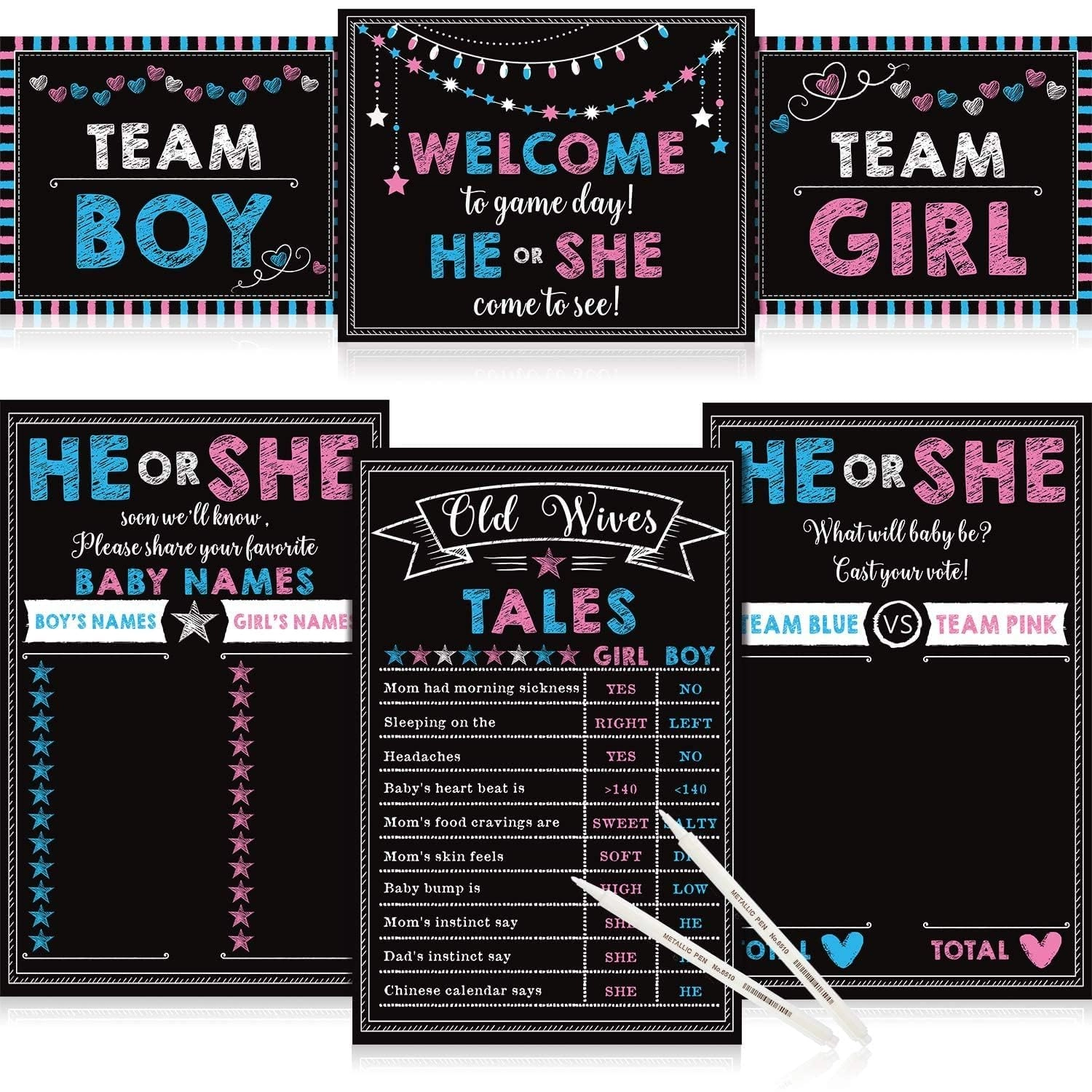 fantasize Gender Reveal Board - 2 Pieces