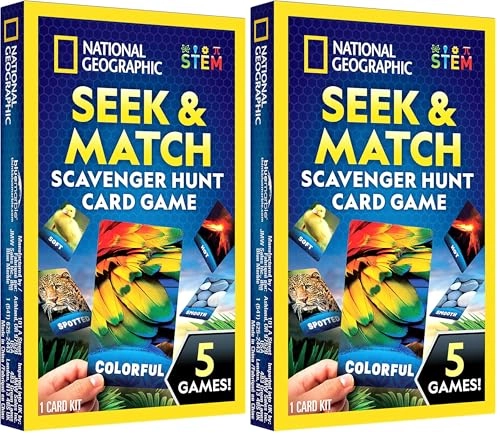 Seek & Match Scavenger Hunt Card Game - 3 years and up