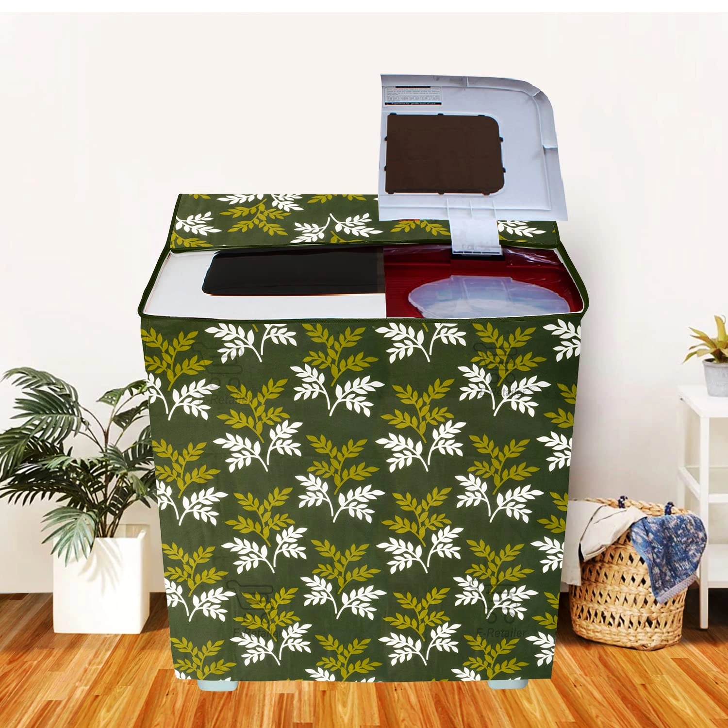 E-Retailer Polyester Top Load Washing Machine Cover - Suitable for 5kg to 7.5kg