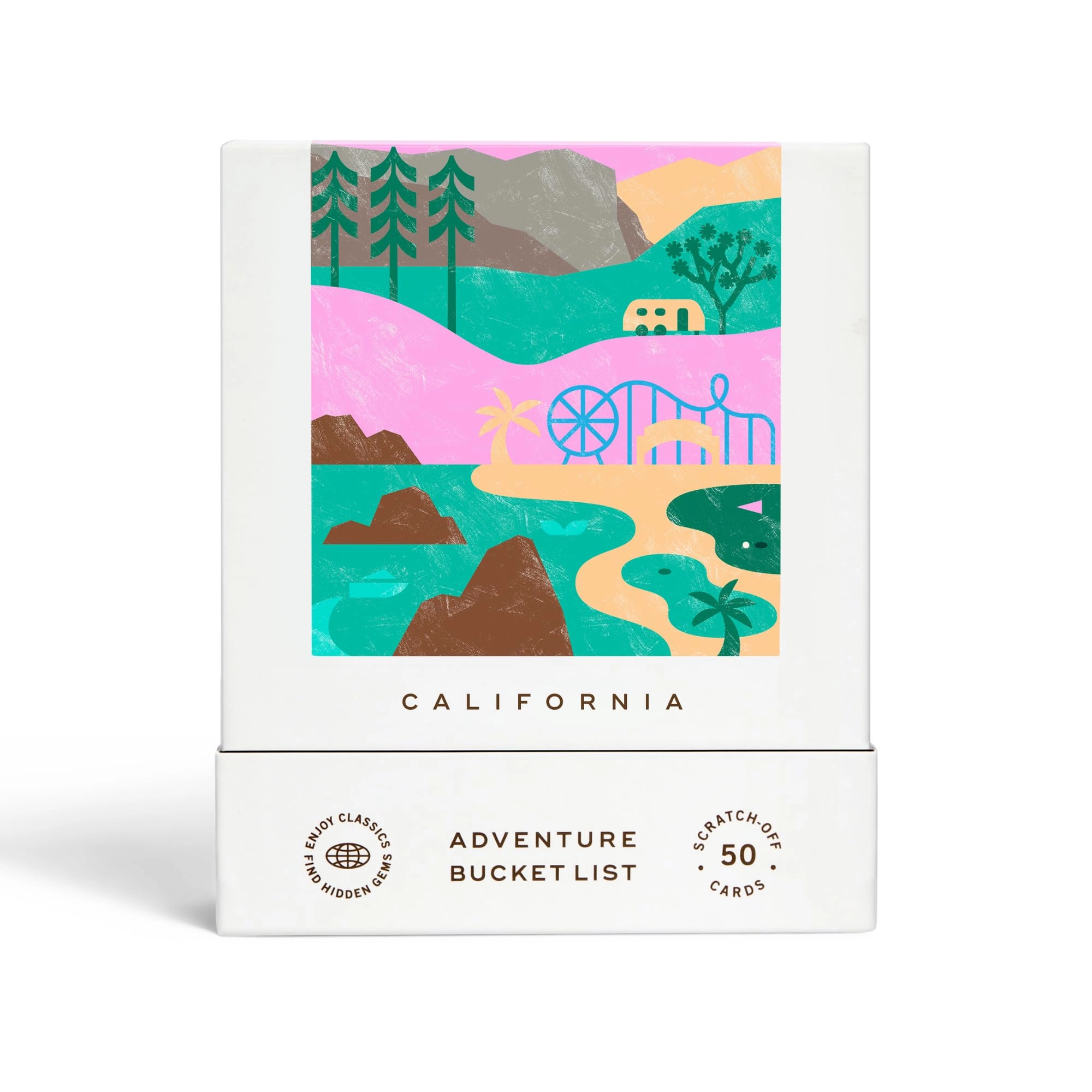 Reach International Outfitters California Adventure Bucket List - 50 Scratch-Off Cards Multicolor