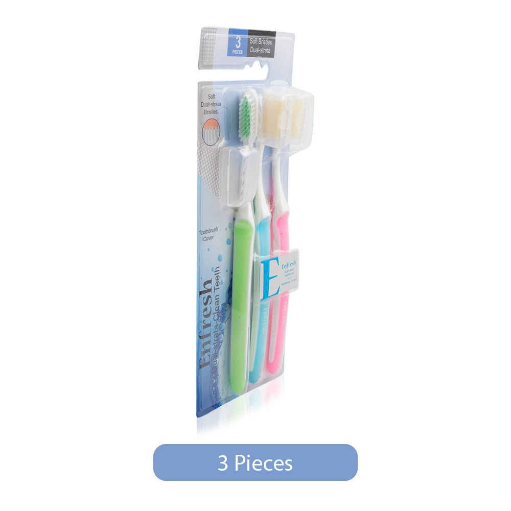 ENFRESH Tooth Brush - 3-Piece Pack Dual bristles