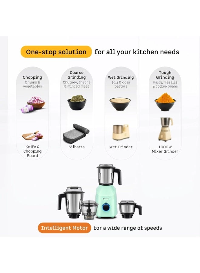 Yulia Mixer Grinder - 1.5 L 750 W