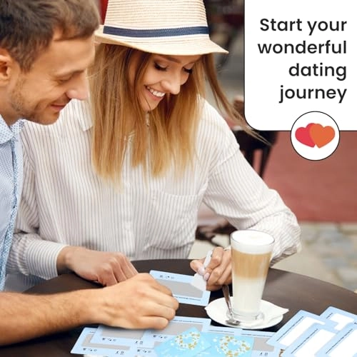 Date Ideas Scratch-Off Card Game - 40 Cards 10 Blank Cards Memory Album
