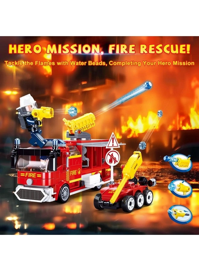 City Fire Training Set - Fire Rescue 4 Minifigures Fire Truck