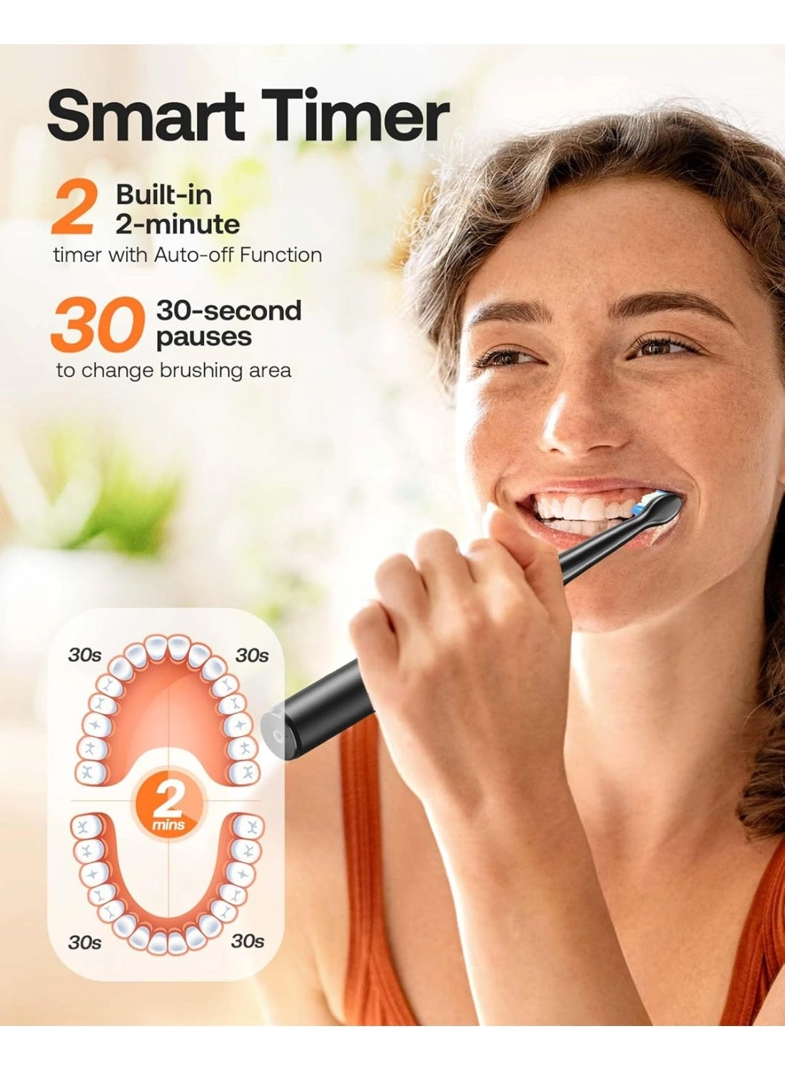 D2 - 40000 movements per minute 8 Replacement Heads 5 Modes