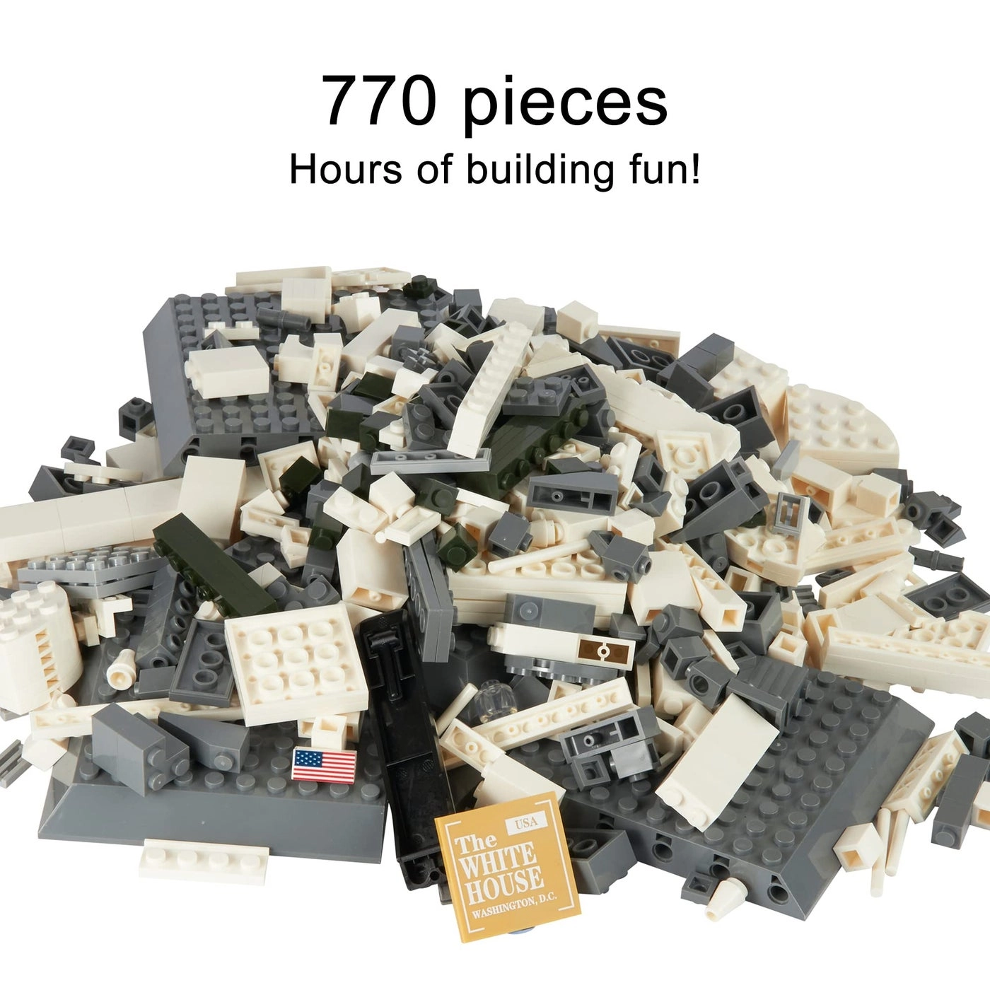 White House Building Block Set - Washington D.C. White House Famous Landmark Series 770 pcs