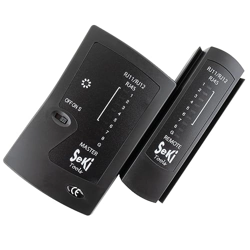 Network Tester - RJ11 RJ12 RJ45 continuity short circuit wire reversal