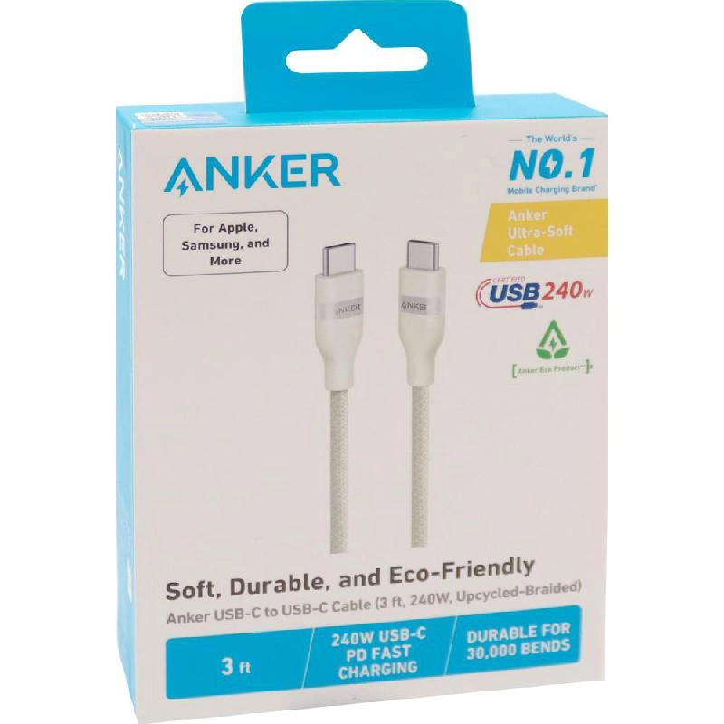 Charge Cable 240W USB-C to USB-C 1.8m Braided