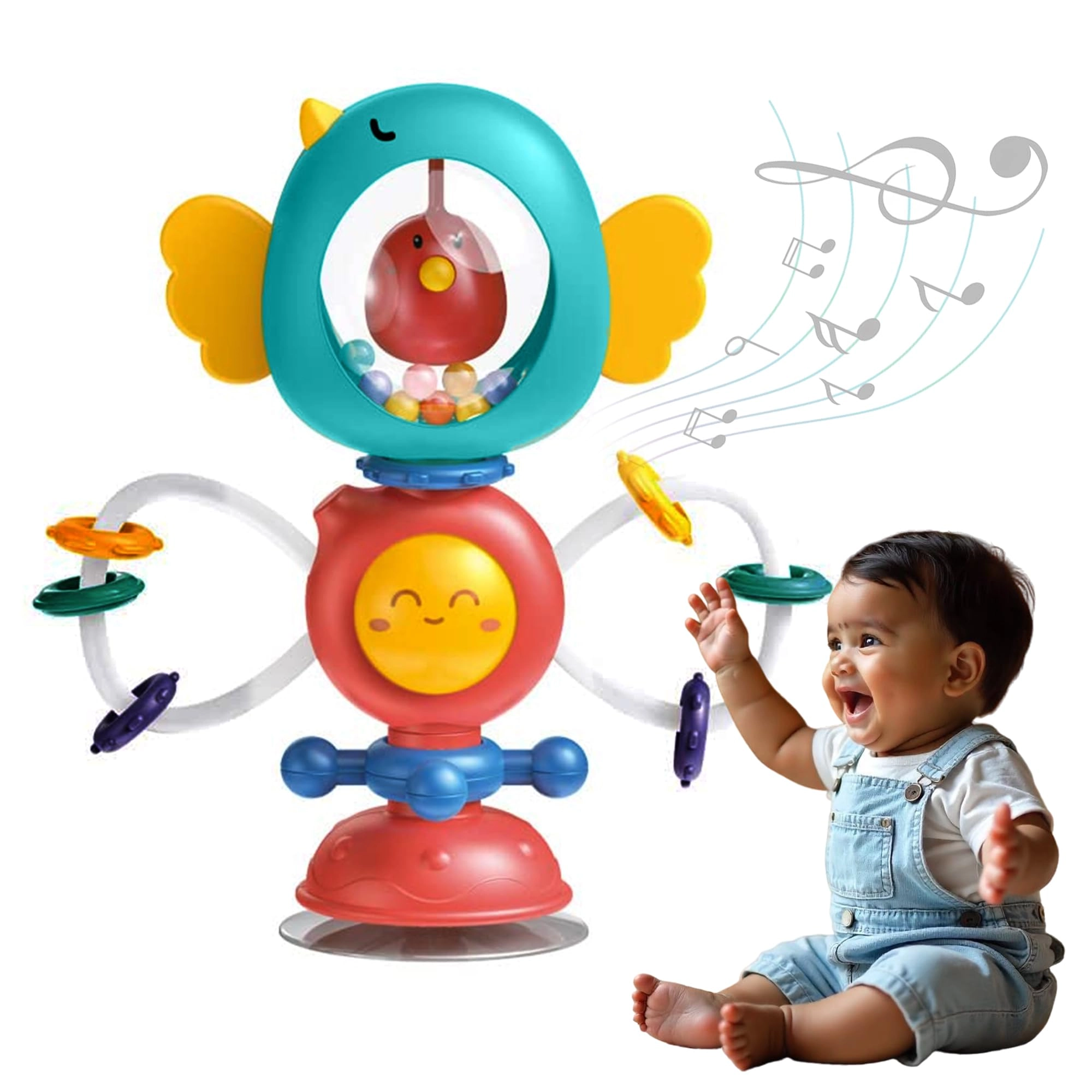 Happy Cheeks Private Limited., Happy Cheeks Private Limited. Twist & Rattle Toy - Plastic