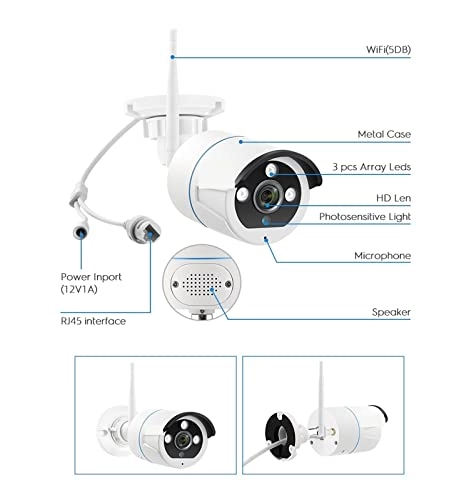 8CH Wireless CCTV System - 3MP