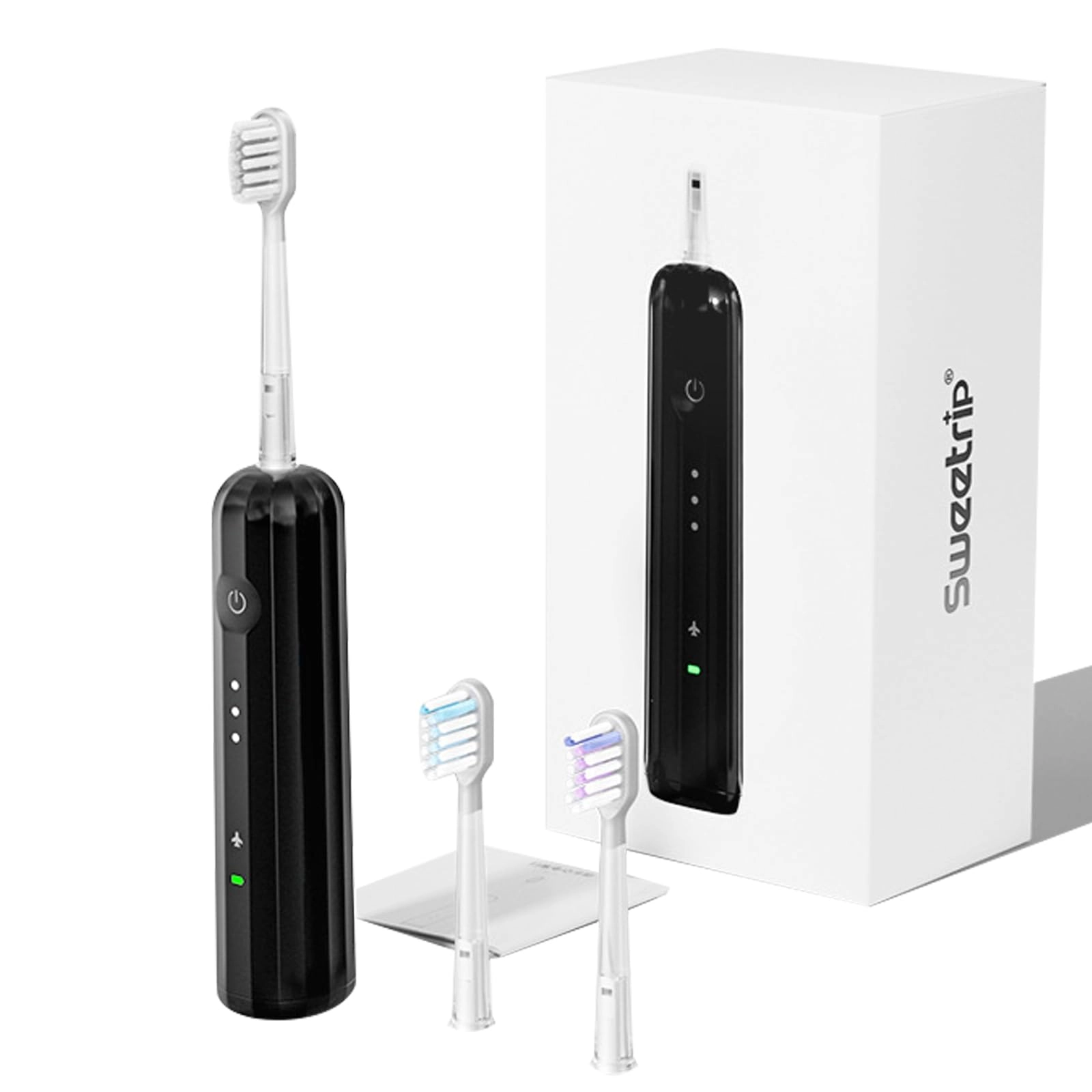 Electric Toothbrush - 3 Modes 2-Minute Timer 10 Brush Heads